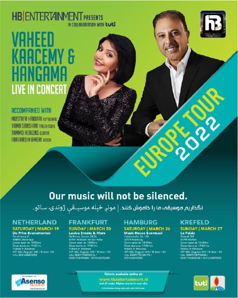 Vaheed Kaacemy & Hangama Europe Tour 2022